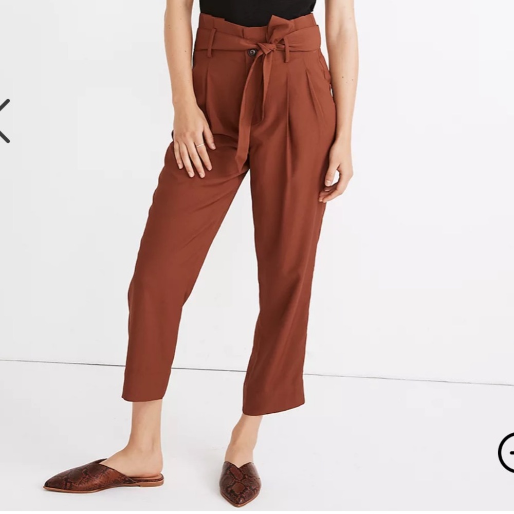 NWT Drapey Paperbag Pants